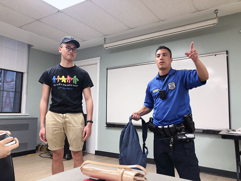 NYPD safety talk